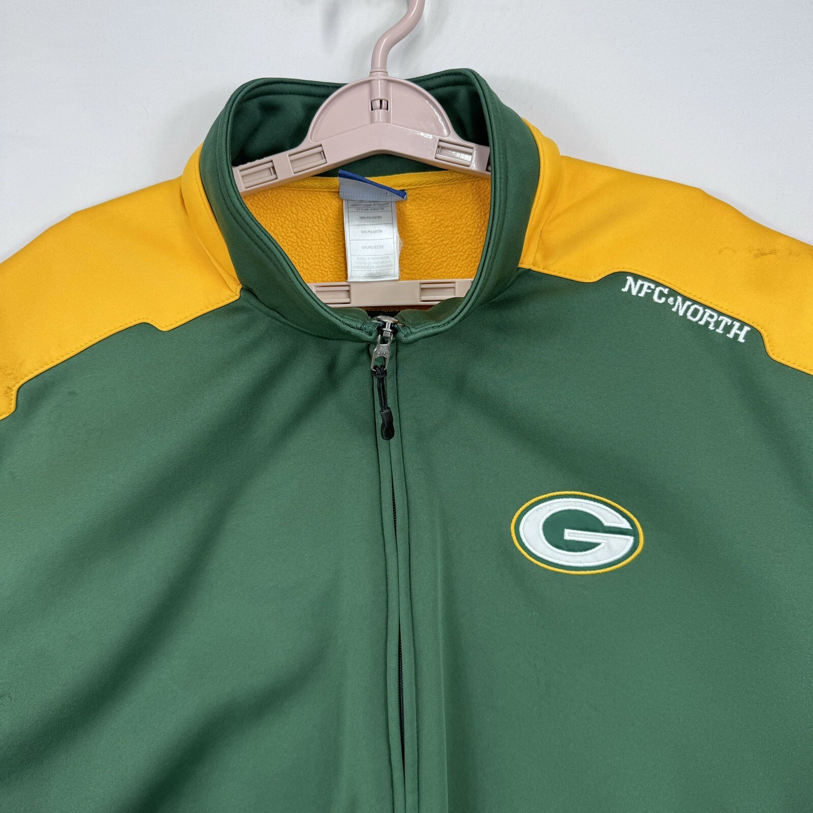 NFL Green Bay Packers Team Mens XL Issued Reebok Soft Shell Fleece Jacket thumbnail 3