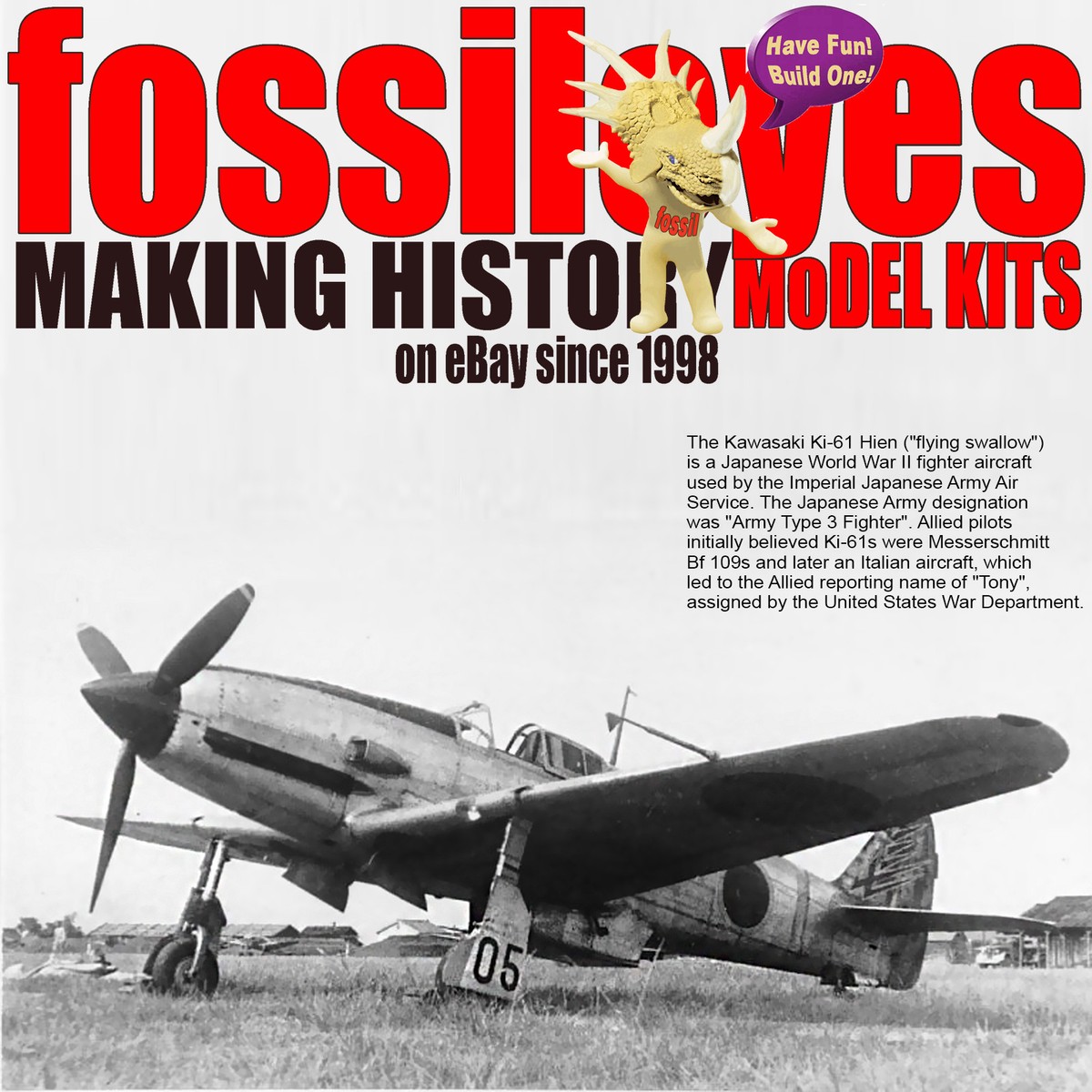 TAMIYA 607891/72 KAWASAKI Ki-61-Id HEIN (TONY) PRECISION MODEL KIT