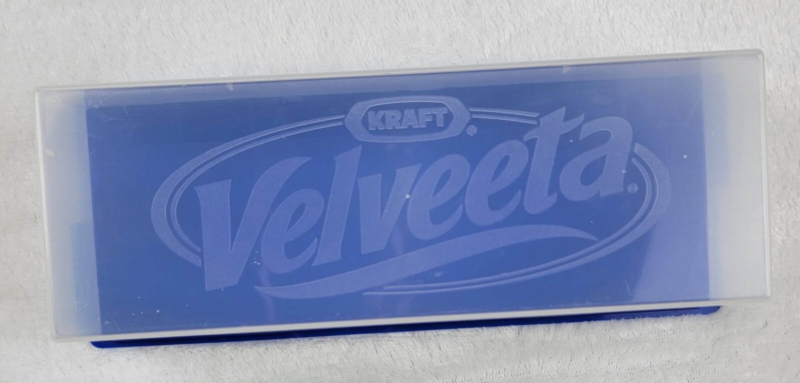Vintage Kraft Velveeta Cheese Keeper Storage Holder Container 9" Clear Lid Blue eBay