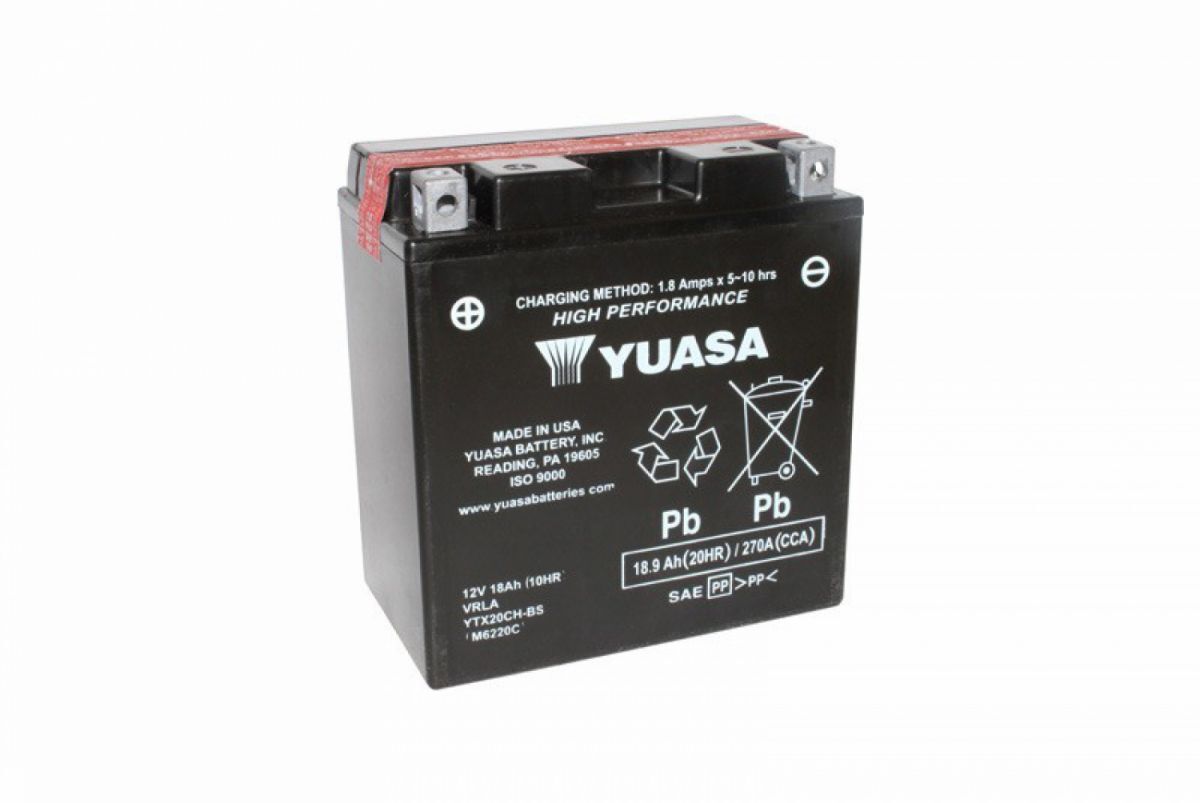 Finies les pannes avec la batterie Yuasa YTX20CH-BS 12V 18 Ah sans entretien