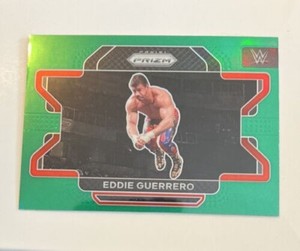 2022 Panini Prizm WWE Eddie Guerrero Green Prizm #77 A-14