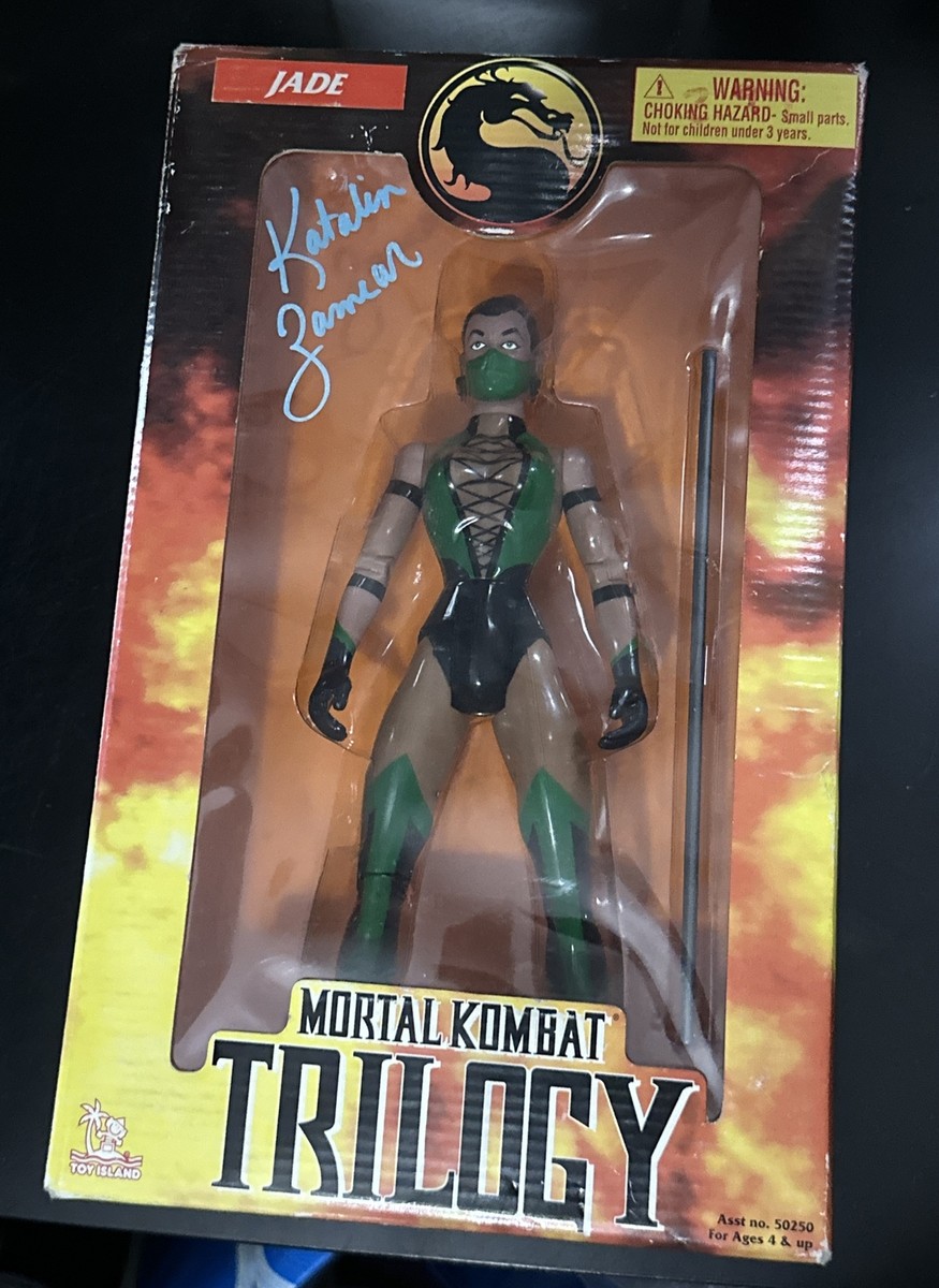 Mortal Kombat Trilogy Jade 10 Inch Action Figure 1998 Signed