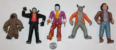 5 Beetleborgs Figures Flabber Frankenstein Hillhurst House Monsters 1997 Bandai