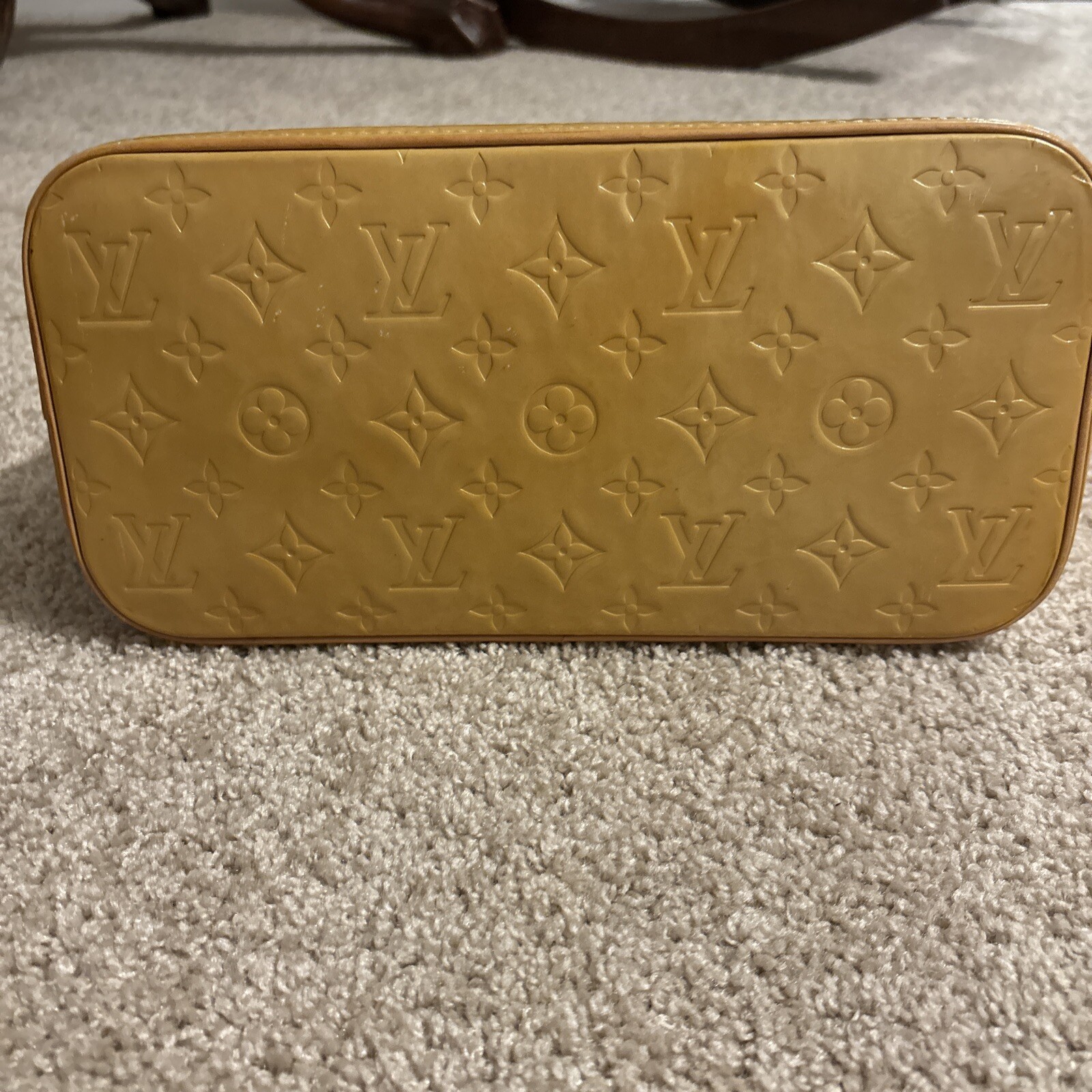 Authentic Louis  Vuitton Yellow Monogram Vernis H… - image 5