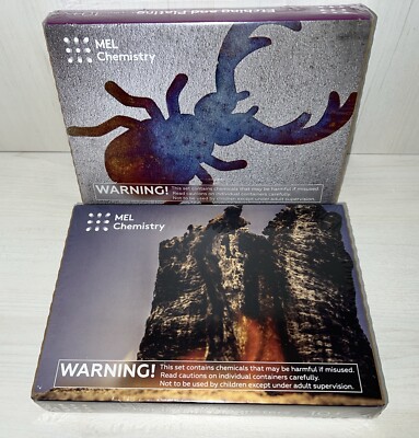 MEL Science Two Sets Chemistry of Monsters and Etching & Plating New and Sealed