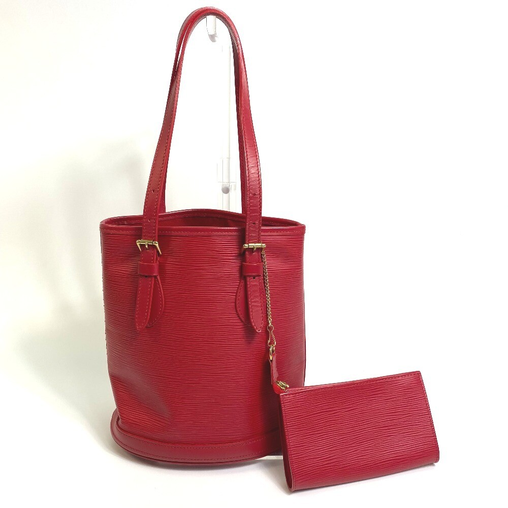 LOUIS VUITTON M5899E Epi Petite Bucket PM Shoulder Bucket Bag Epi Leather  Red