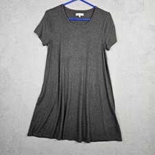 Madewell Dark Gray Short sleeve Stretch Swingy tee dress Size M
