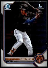 2022 Bowman Chrome Willy Fanas A10 New York Mets #BCP-196