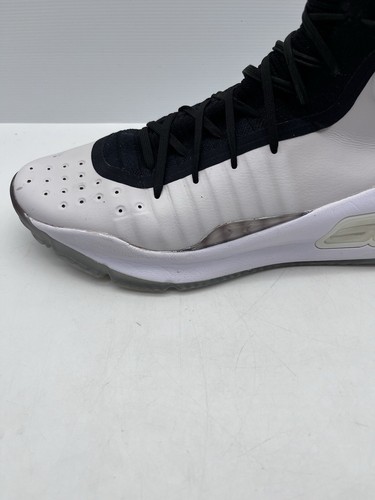 DS UNDER ARMOUR CURRY 4 BLACK WHITE 2017 MEN’S SIZE 11.5 1298306-007 - Picture 12 of 17