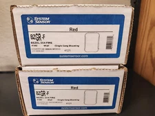 L-Series Wall Bezel, Compact, Red, Fire Labeled. 5 Pack. System Sensor #BZGR-F