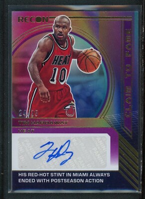 Panini 国宝 Auto NBA 直筆 サイン Tim Hardaway 2022-23 TIM HARDAWAY 24/25 AUTO PANINI RECON CLAIM TO FAME