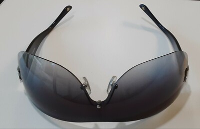 BCBGMAXAZRIA Black Silver Shield Sunglasses B732 | eBay UK display picture 3