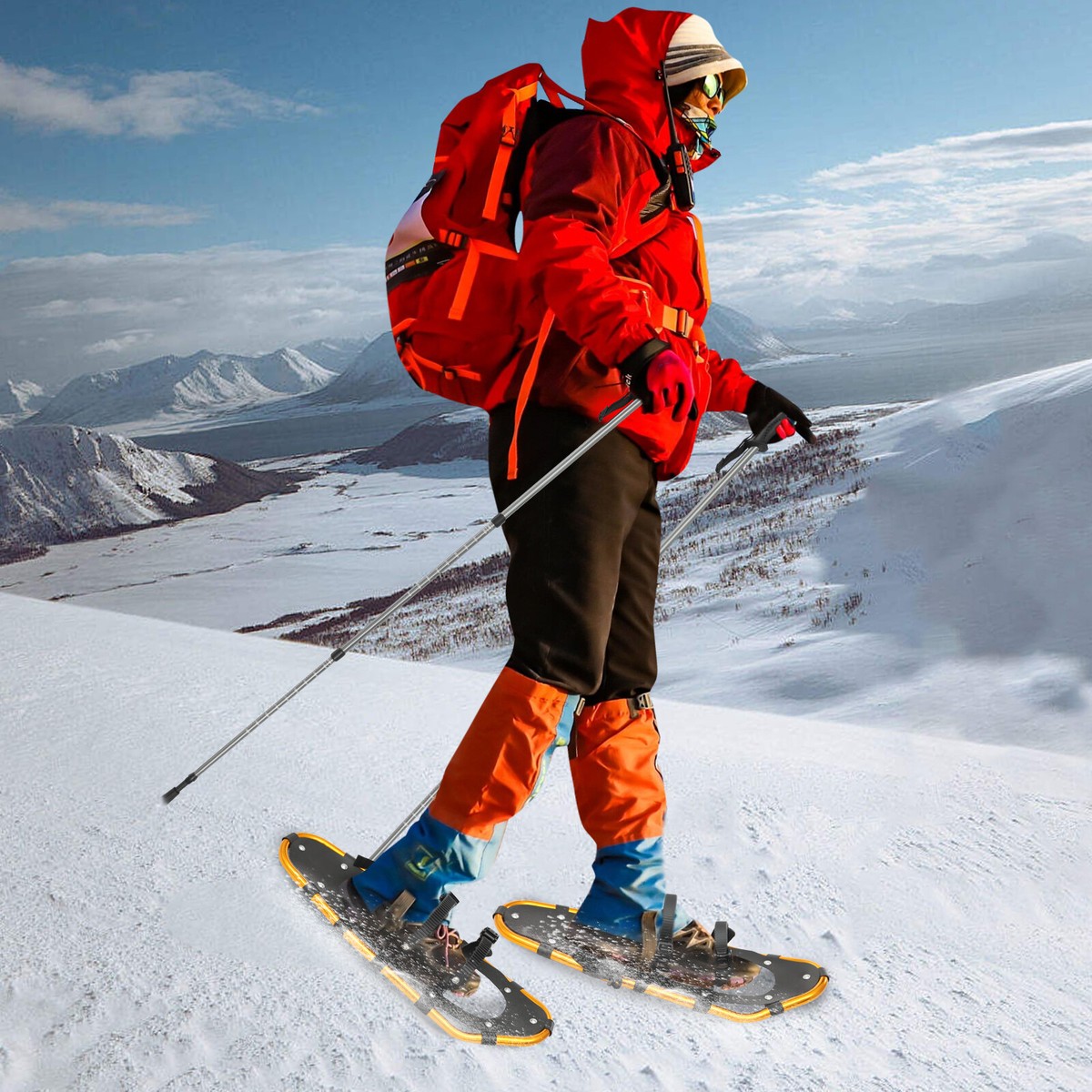 Ski Slopes Beginners Snowshoes 25 Inch Outdoor Skiing Kit Floor - Main Image