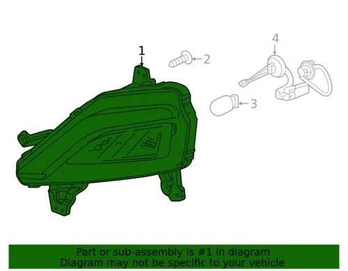 Lámpara de circulación diurna genuina GM 2019-2022 Chevrolet Spark lado del conductor 42686401 Foto 2 de 2