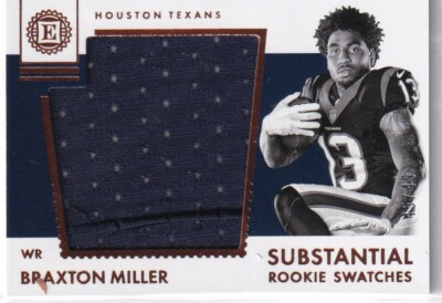 BRAXTON MILLER 2016 Panini Encased Substantial Rookie Swatch #12 45/49 Texans