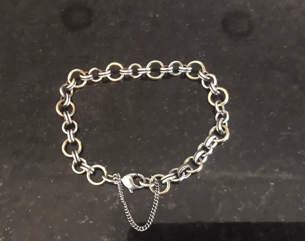 James avery gold best sale and silver charm bracelet