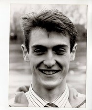Original Press Photo Rowing Cambridge University Guy Pooley 9.3.1989