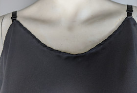 Vintage Chemise Wondermaid Slip Lingerie Sheer Black USA Undergarment 36 Sexy