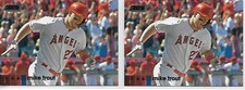 2 x 2020 Topps Stadium Club MIKE TROUT Black Foil Parallel #1 Angels BGS Ready