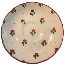Johnson Brothers Bonjour Saucer/Tulip pattern/Ironstone England Vtg Replacement