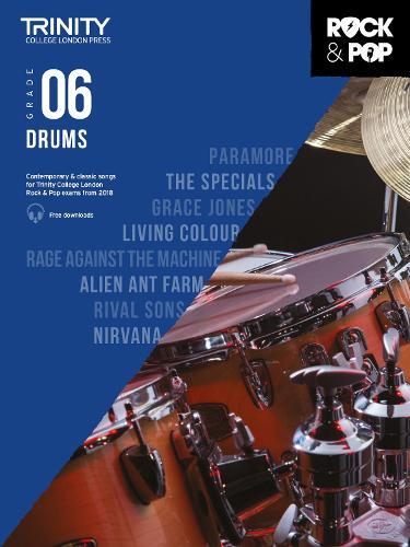 Trinity College London Rock & Pop 2018 Drums Grade 6 (sheet Music)