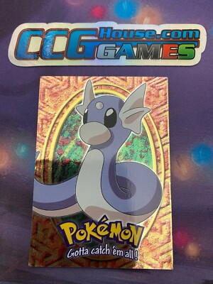 Pokemon Dratini #147 E10 of 12 Holo Foil Topps Chrome 1999  *CCGHouse* RC