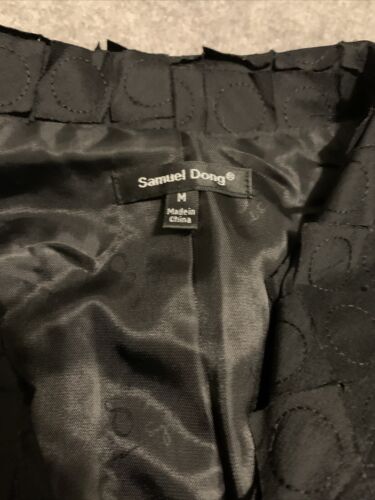 Samuel Dong Womens Textured Art To Wear Blazer Jacket Sz M Black Long Sleeve - Picture 3 of 8