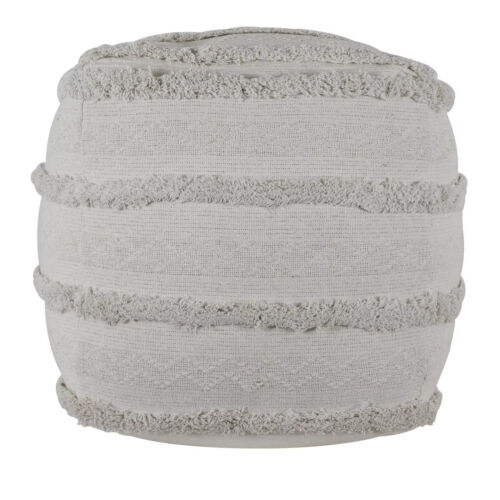 Décor Therapy Dina Natural Woven Cotton Square Pouf - New in Box