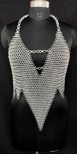 Handmade Rings Costume Chainmail Top Festival/Cosplay Costume