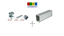 KIT SISTEMA SCORREVOLE CON BINARIO 150/300 CM  PER PORTE SCORREVOLI MAX 150 KG