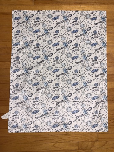 S.L. Home Fashions Space Rocket Stars Planets Baby Blanket - Picture 2 of 5