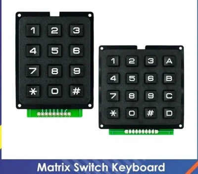 ORELUXTEC 4x4 3x4 Tastatur Array Modul ABS Kunststoff Tasten 12 /16 schlüssel Arduino/ESP