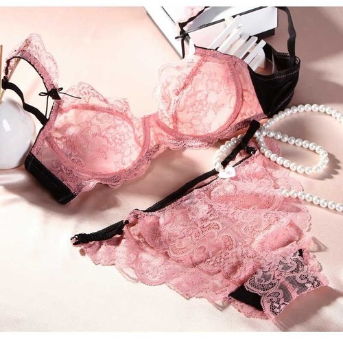 Sexy's durchsichtige Spitzen-BH-Sets Bügel-BH und Höschen-Sets Damen-BHs - Bild 42 von 46