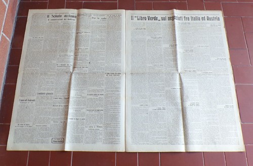 LA TRIBUNA 21 Maggio 1915 Italia Prima Guerra Mondiale 21/5/1915 VIVA LA GUERRA - Picture 2 of 2