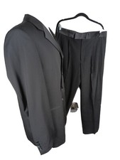 Unbranded Men's Sz 42R Black 100 Wool Super 100's Made In Italy Tuxedo B40