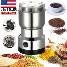 MINI Electric Coffee Bean Grinder Nut Seed Herb Grind Spice Crusher Mill Blender