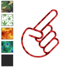 The Teaser Hand Symbol, Vinyl Decal Sticker, 40 Patterns & 3 Sizes, #2951