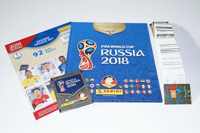 PANINI Russia 2018 World Cup 18 - Komplettset + Hardcover Album + Update + McD