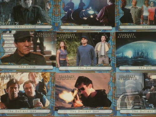 STARGATE ATLANTIS 'Season One' Base Set Of 63 Trading Cards Rittenhouse Sci-Fi - Picture 2 of 3