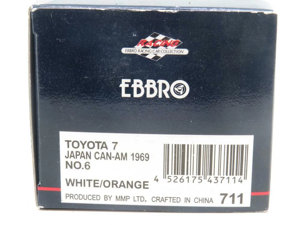EBBRO Pressofuso Modelli 711 Toyota 7 Giappone Lattina Am 1969 No6 1 43 Scala IN - Immagine 3 di 4