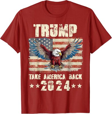 Donald Trump Eagle USA President 2024 Take America Unisex T-Shirt