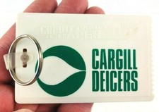 Cargill Deicers Credit Card Scraper Keychain Vintage Ag Farm Manufacturer *Nc9