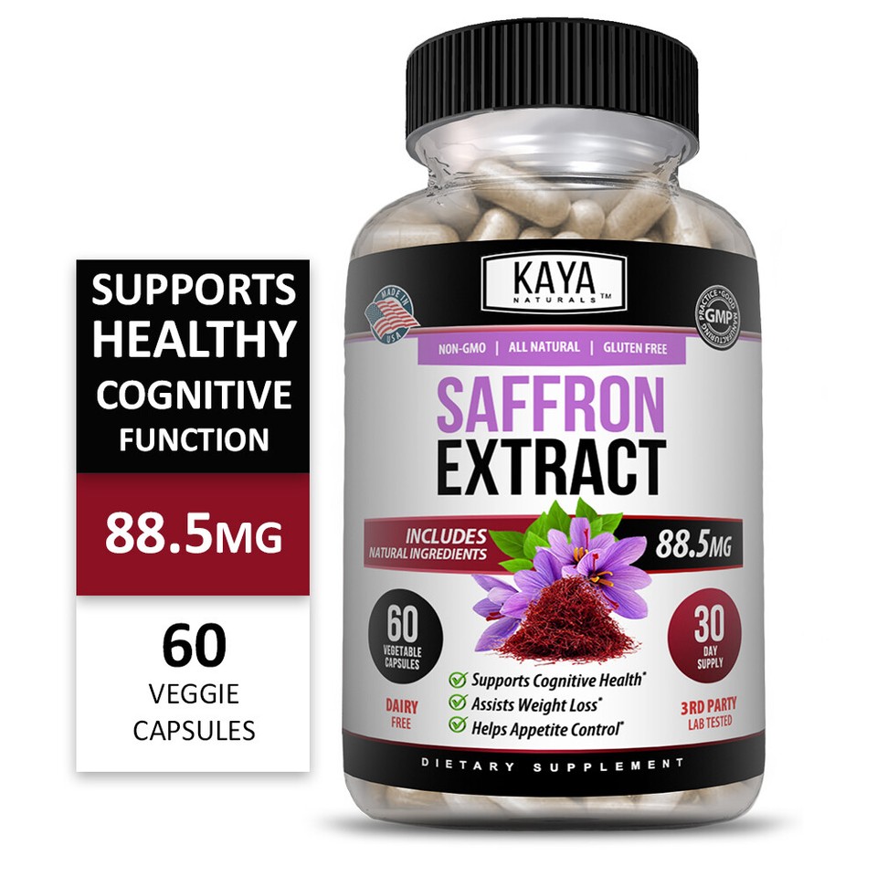 Saffron Crocus Extract 60ct Seasonal Depression Focus Support Appetite ...