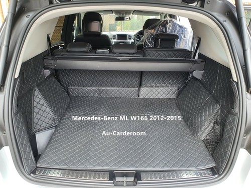 Custom Made Cargo Trunk Mats Boot Liner Fits Mercedes-Benz ML W166 2012-2015 - Picture 5 of 11