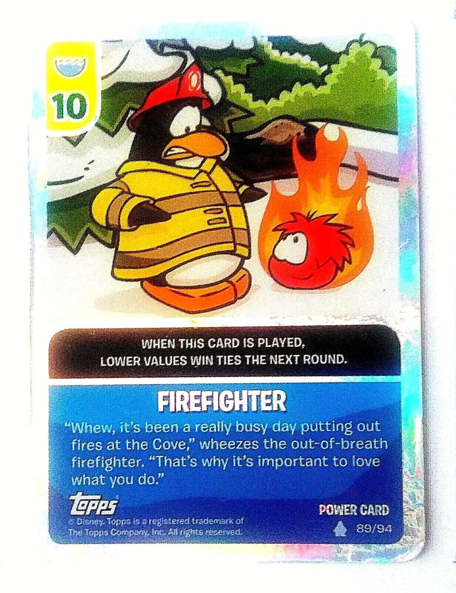 Topps Disney CLUB PENGUIN Power Card Jitsu Card # 9 Penguin Band 49/68