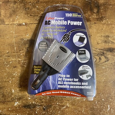 Brand New Cyber-Power AC Mobile Power 150 Watt Car Adapter Model No. CPS150BI