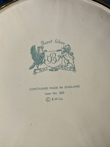 Vintage 8in Baret Ware #200 Tin Canister *RARE* - Picture 6 of 9