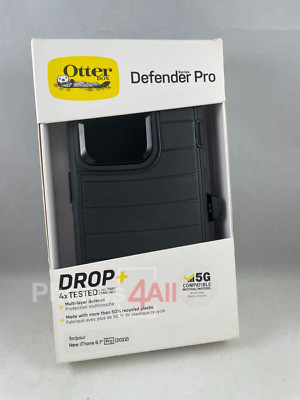 OtterBox Rugged Anti-Microbial  Defender Pro iPhone 14 PRO (PRO ONLY) Black NEW