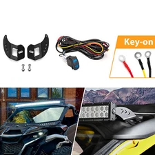 WEISEN Roof 42" Curved LED Light Bar Mounts w/Key-On Wire For Can Am Maverick R