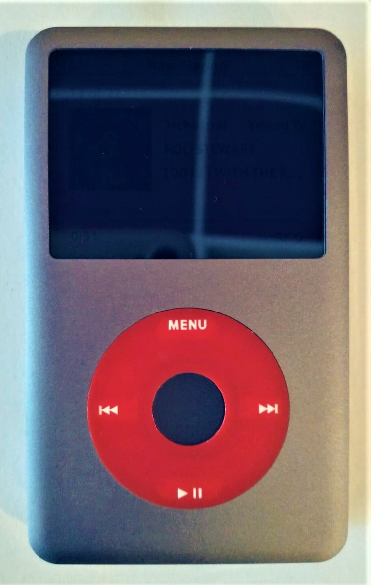 IPOD CLASSIC GRAY RED SD 512GB! WOLFSON DAC! ALUMINIUM METAL FRONT